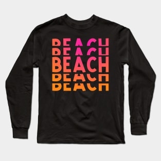 Beach Pink Long Sleeve T-Shirt